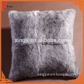 chinese rabbit Chinchilla rabbit fur pillow for sofa